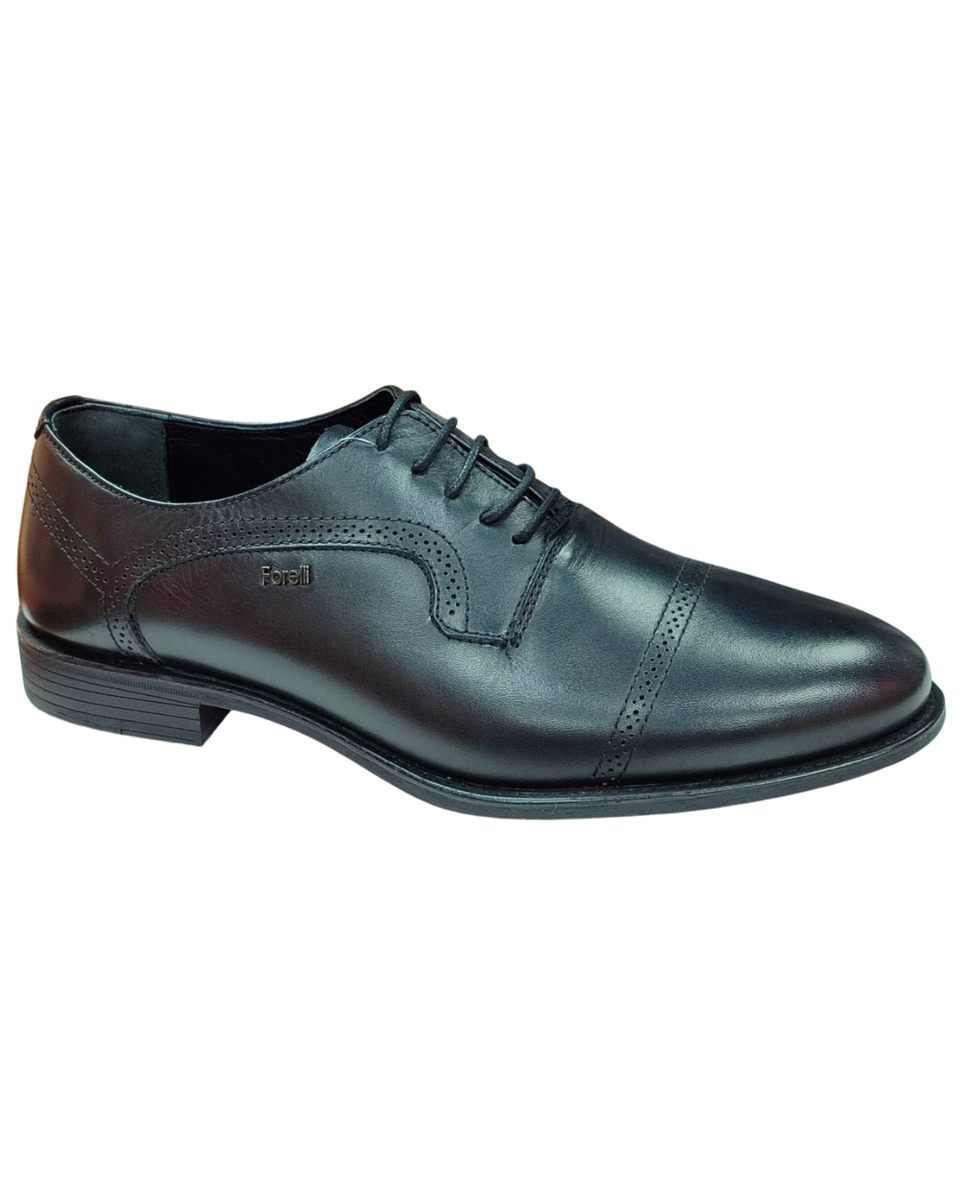 Forelli Gali-G 40619 Erkek Siyah Comfort Deri Klasik Ayakkabı 
