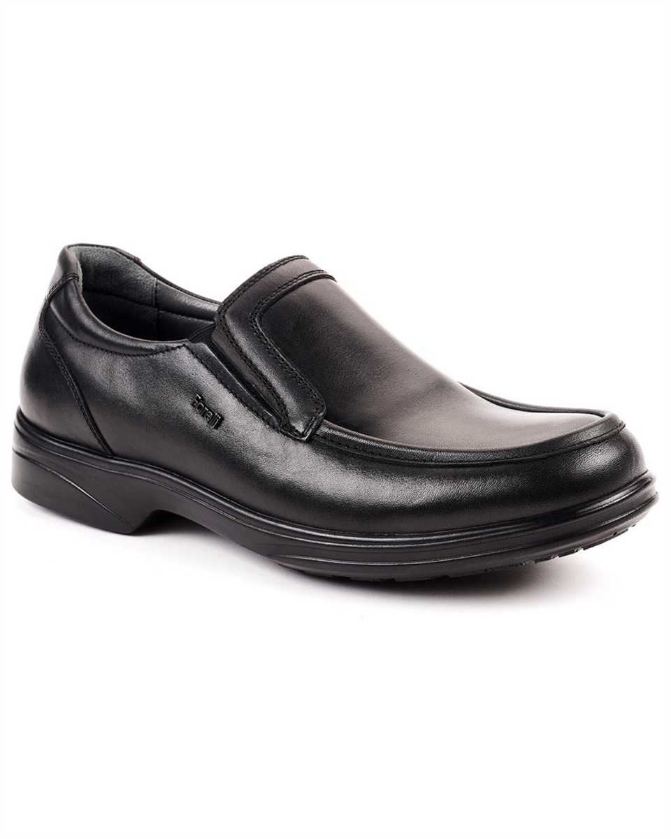Forelli TOMS-H Erkek Siyah Deri (39-45) Comfort Ayakkabı