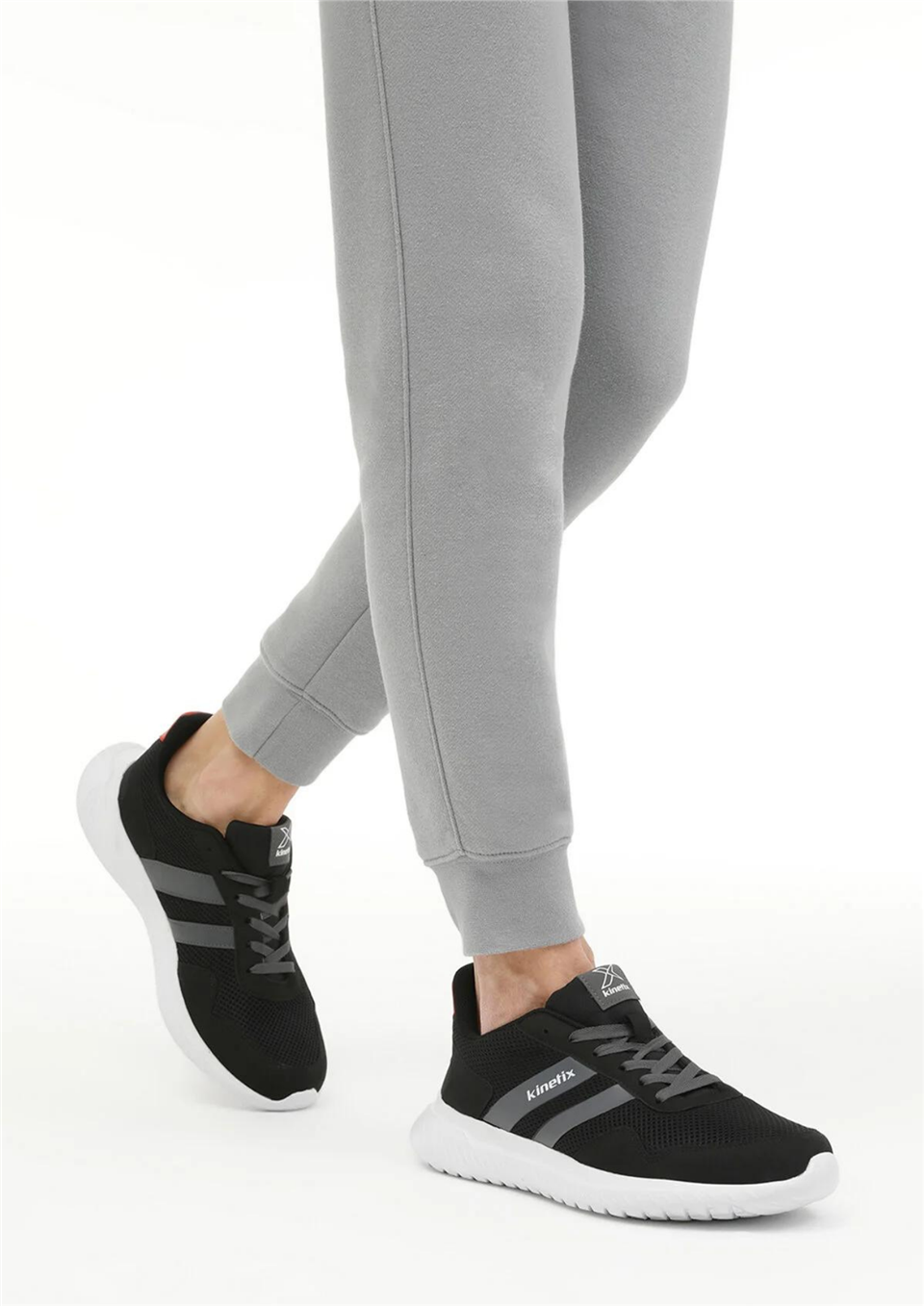 Kinetix Arina Tx 3Fx Erkek Siyah-Beyaz-Kırmızı Sneaker Ayakkabı