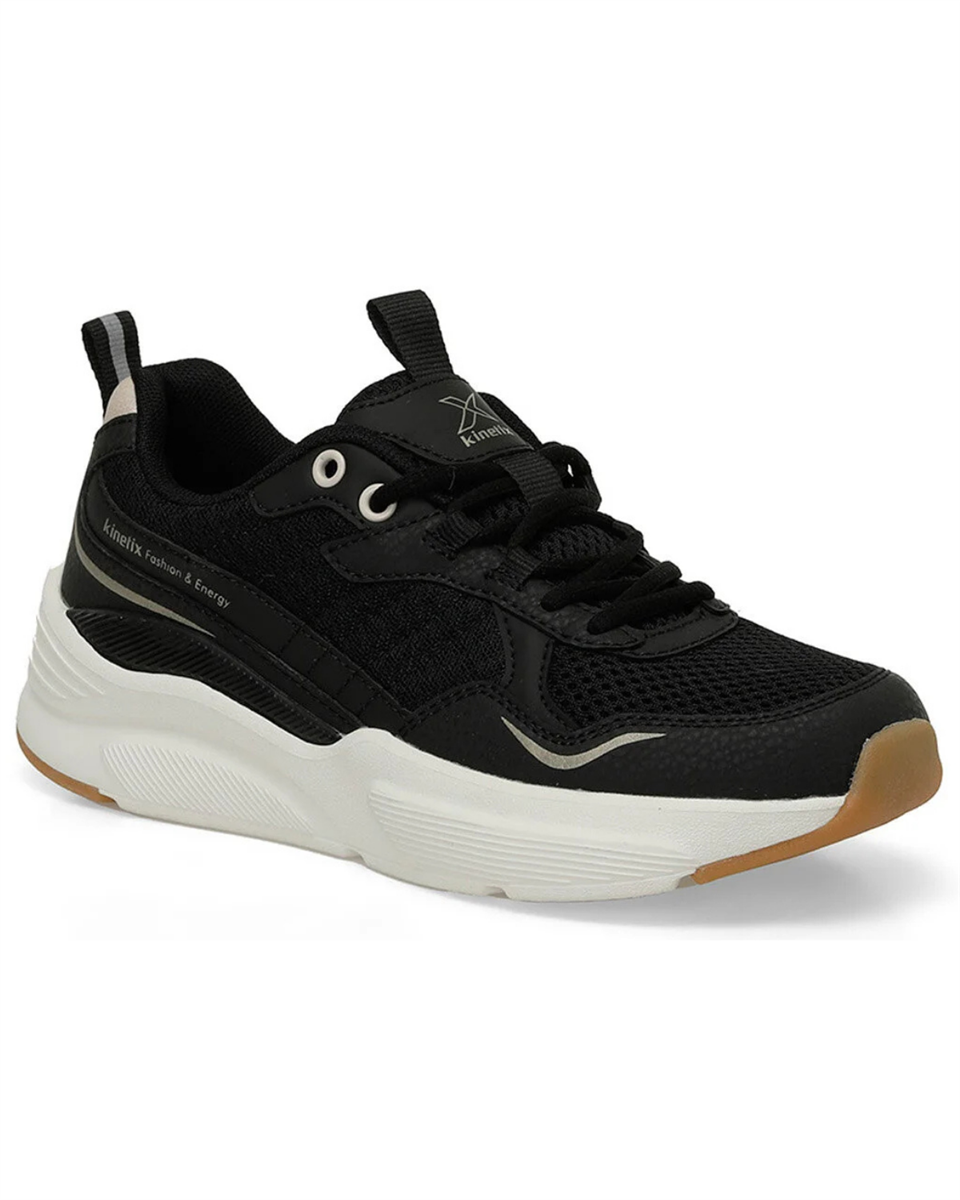 Kinetix Prestige Tx W 5Fx Kadın Siyah-Altın-Beyaz Sneaker Ayakkabı