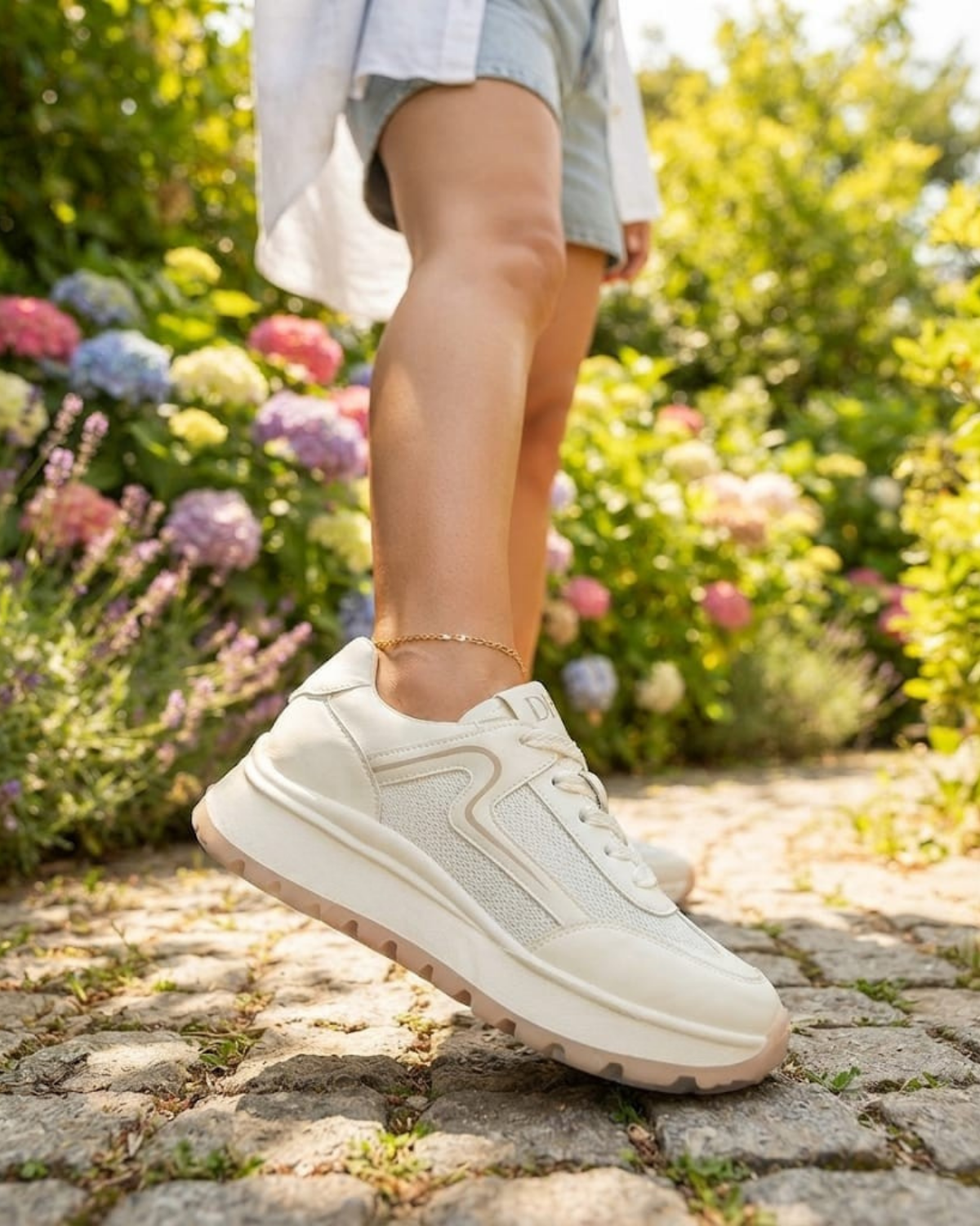 Miu Miu BDLZ-2008 Kadın Beyaz (36-40) Günlük Spor Ayakkabı