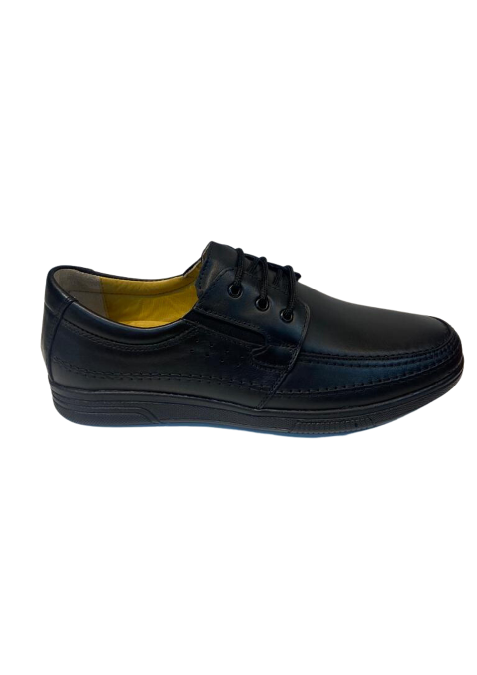 Serhan Ayakkabı 427 Erkek Siyah Hakiki Deri Casual Ayakkabı 