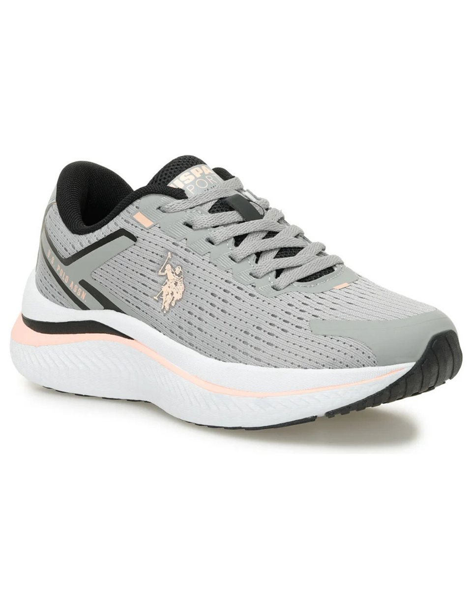 U.s. Polo Assn. Genesis Wmn 5Fx Kadın Gri-Pembe Günlük Spor Ayakkabı