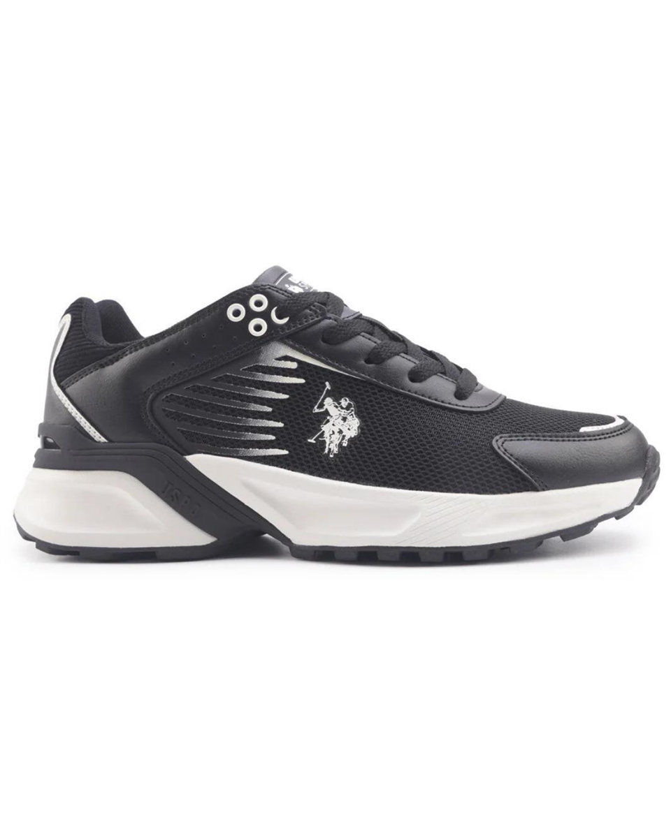 U.s. Polo Assn. Rick 4Fx Siyah-Beyaz Sneaker Ayakkabı