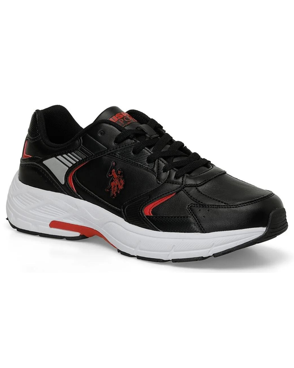 U.s. Polo Assn. Felix 4Pr Erkek Siyah-Kırmızı Sneaker Ayakkabı