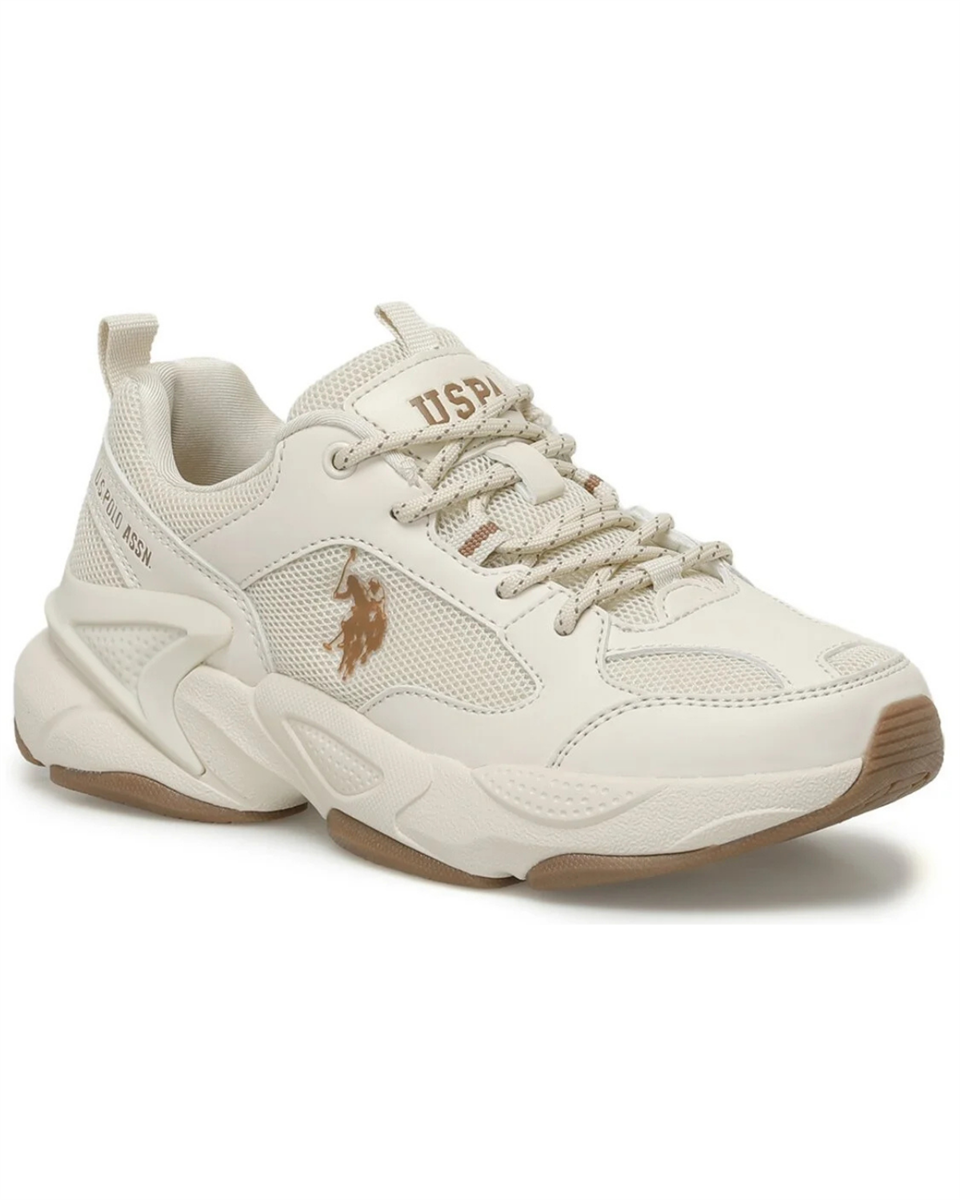 U.s. Polo Assn. Maybe Wmn 5Fx Kadın Bej Sneaker Ayakkabı