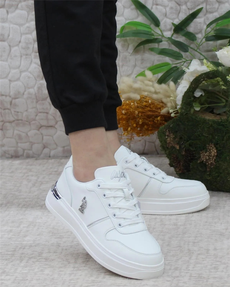 U.s. Polo Assn. Alka 5Fx Kadın Beyaz Sneaker Ayakkabı