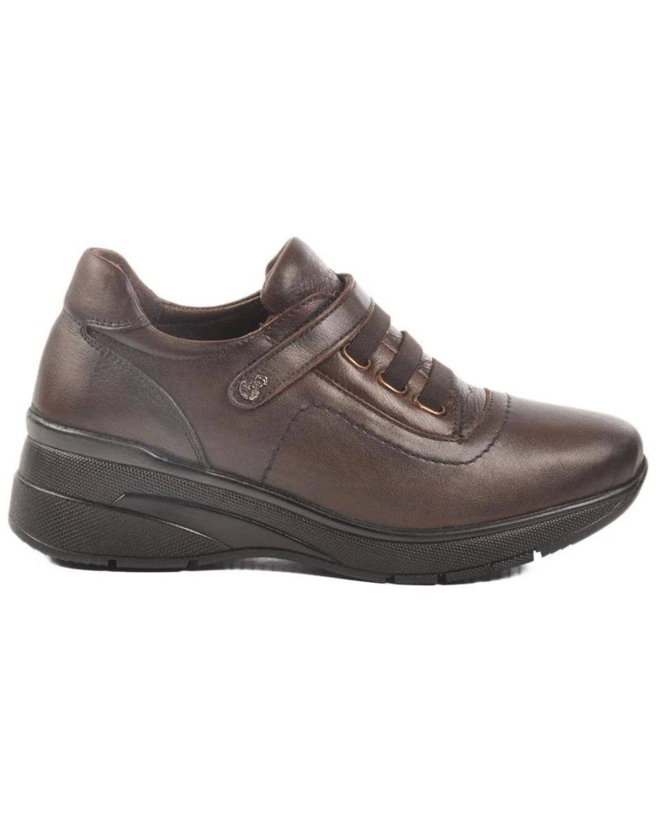 Voyager Z010 Kadın Kahve Deri (36-40) Comfort Ayakkabı 