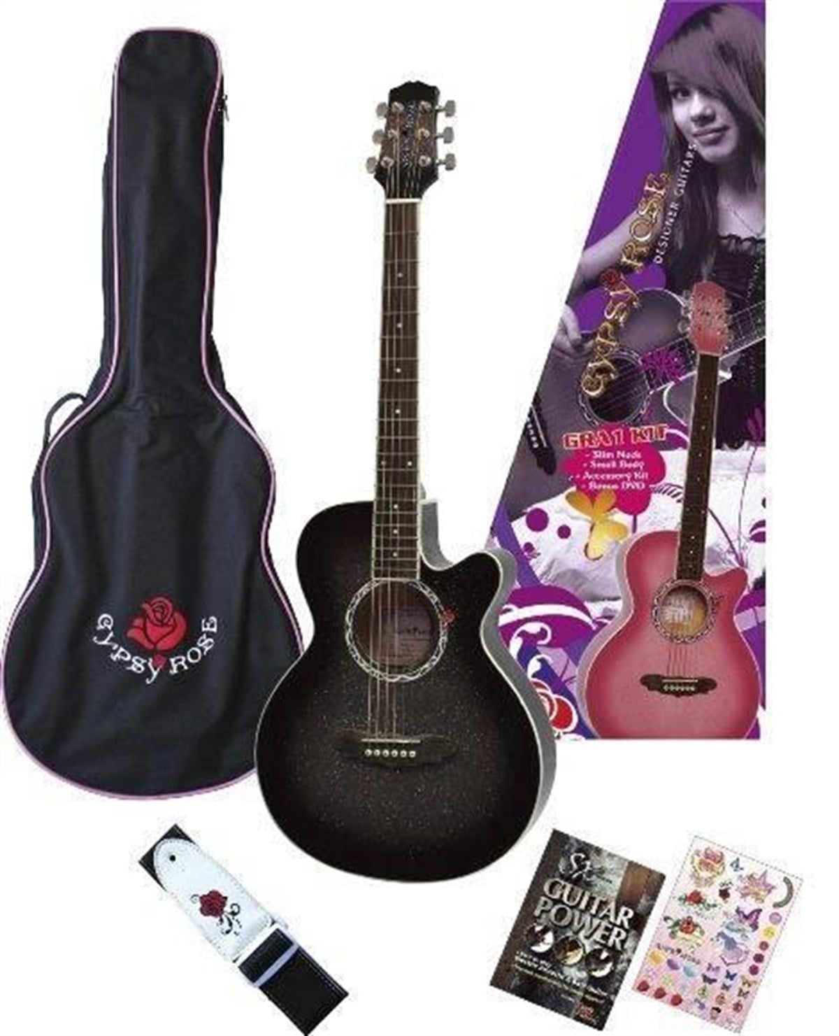 VALENCİA GRA1KCBK GYPSY ROSE AKUSTİK GİTAR SET