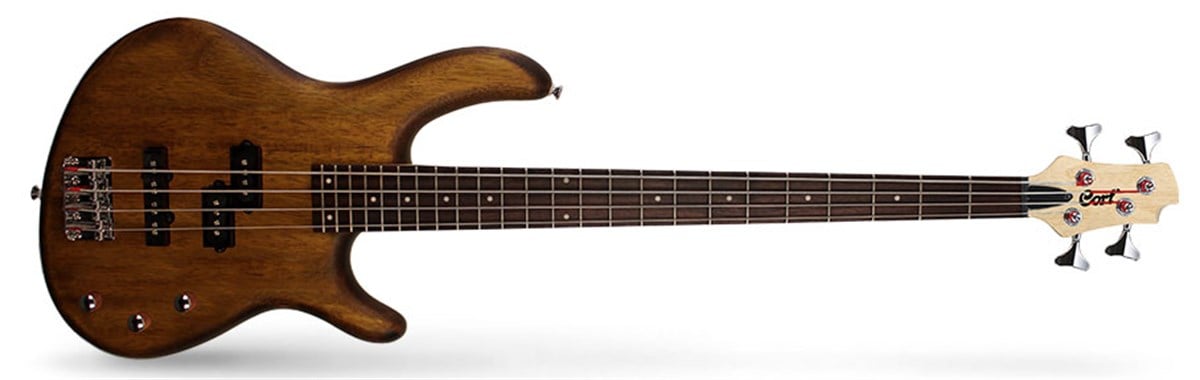 BAS GİTAR ACTION, DOUBLE CUTAWAY, OPEN PORE CEVİZ,