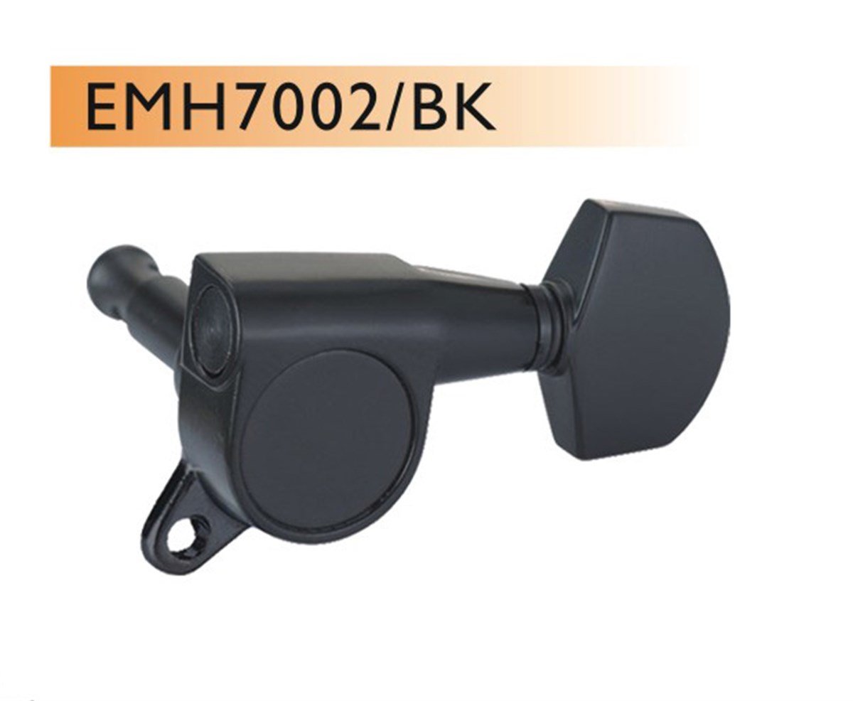 ELEKTRO GİTAR BURGUSU, 6LI SET, SAĞ, SİYAH, STAND