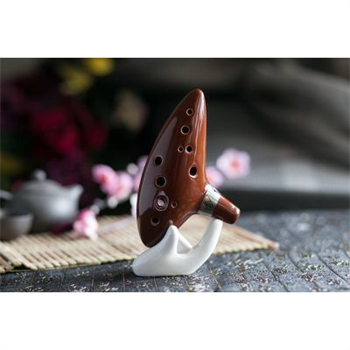 HermaNN Mayer HMO12BR PRO Seramik Alto Ocarina - KAHVERENGİ