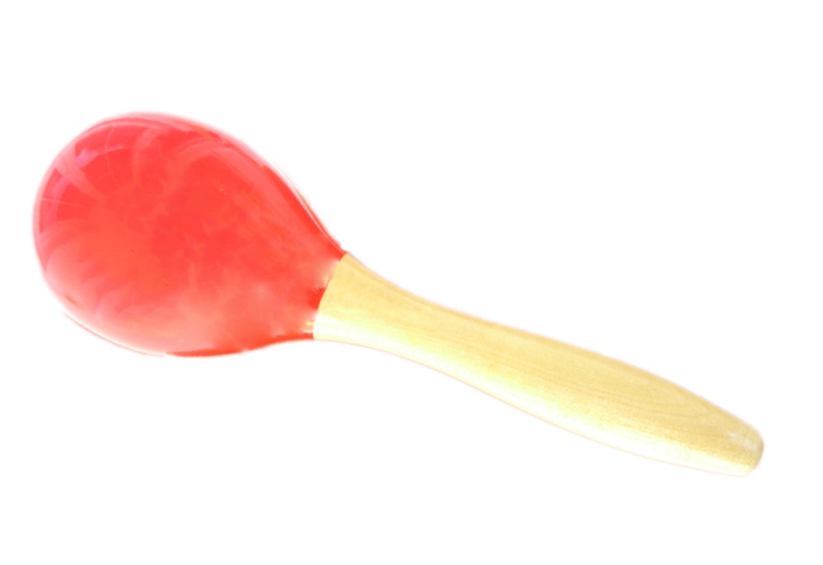 AĞAÇ MARAKAS, KIRMIZI, (L=140MM)