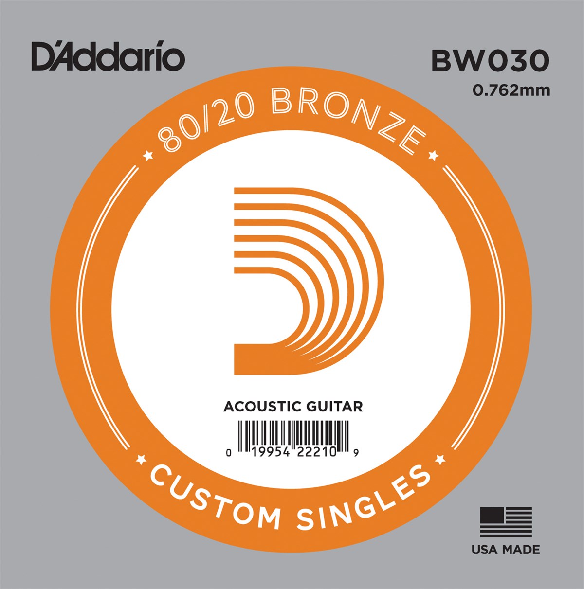 AKUSTİK TEK TEL, 80/20 BRONZE WOUND, 030, ( RE)