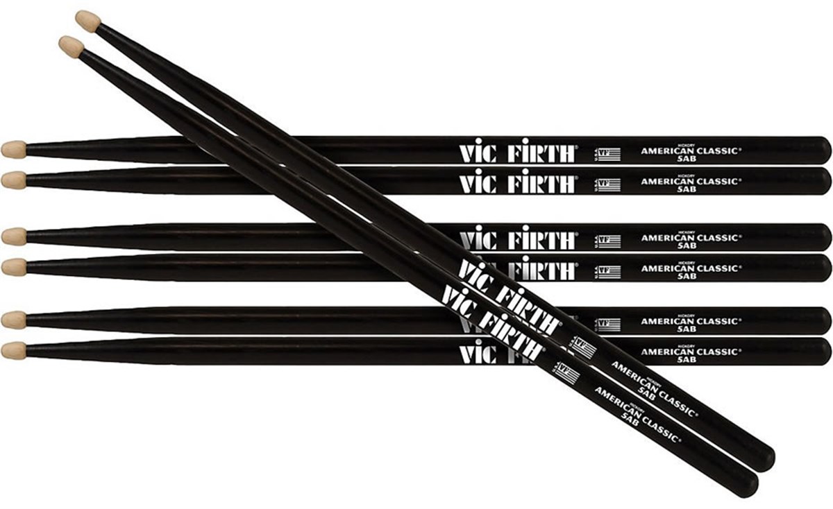 BAGET (3+1 ÇİFT), 5A WOOD BLACK PAINTED, HICKORY,