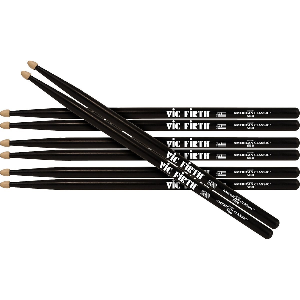 BAGET (3+1 ÇİFT), 5BB WOOD BLACK PAINTED (AĞAÇ SİY