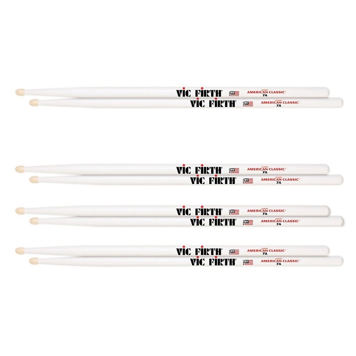 BAGET (4 ÇİFT BEYAZ RENK 7A BAGET), HICKORY, 0.540