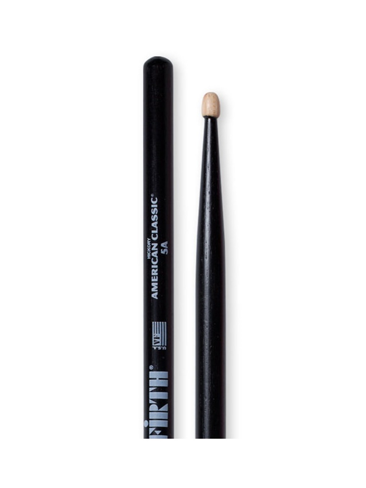 BAGET (ÇİFT) 5A WOOD BLACK, HICKORY, 0.565