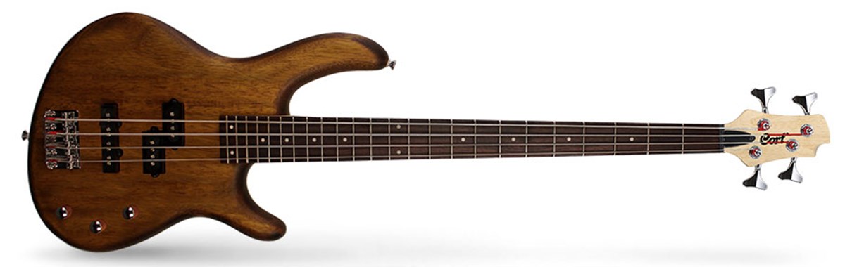 BAS GİTAR ACTION, DOUBLE CUTAWAY, OPEN PORE CEVİZ,