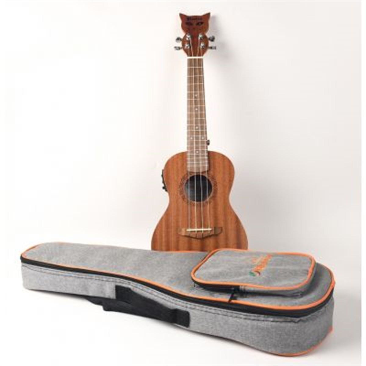 Bianca Simba24 EQ Concert Elektronik Ukulele - Soft Case