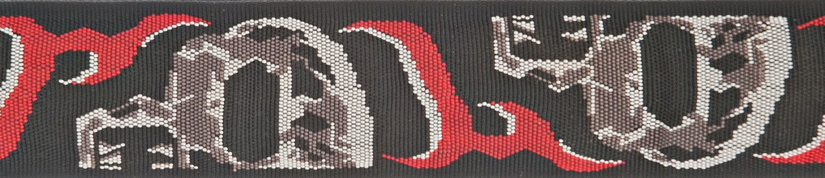 GİTAR ASKISI 50MM DOKUMA SKULL  ÇİN