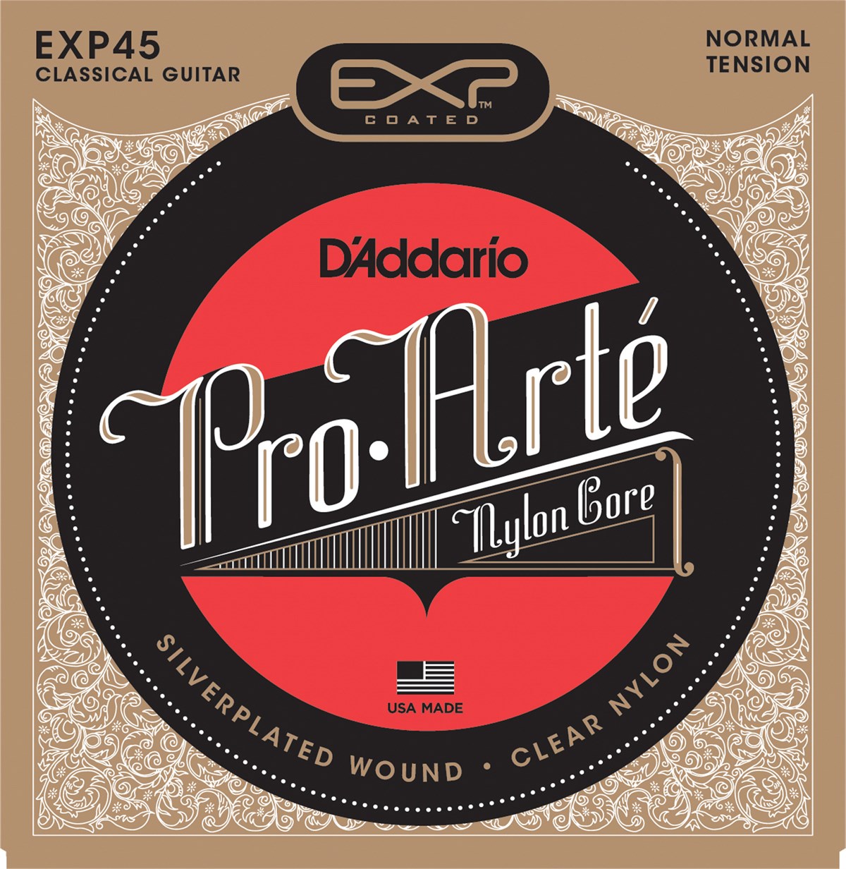 KLASİK GİTAR TEL SETİ, PRO ARTE, NYLON CORE, SILVE