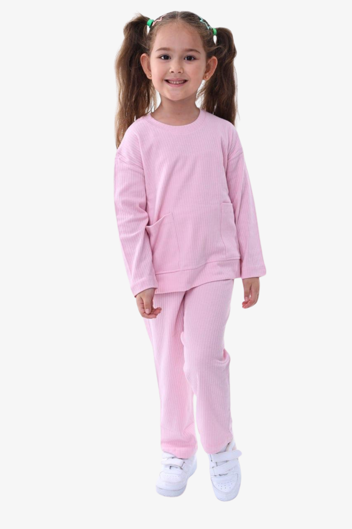 Basic Kız Çocuk Pijama Takımı - Açık Pembe