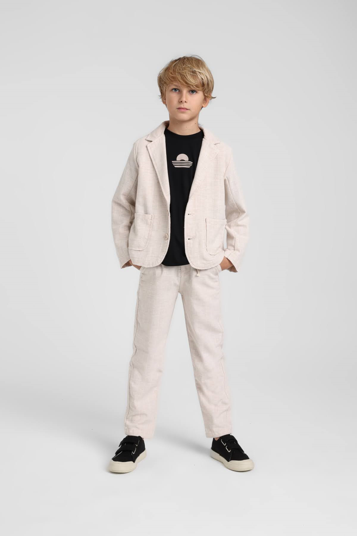 Ceketli Erkek 3'lü Takım - Bej