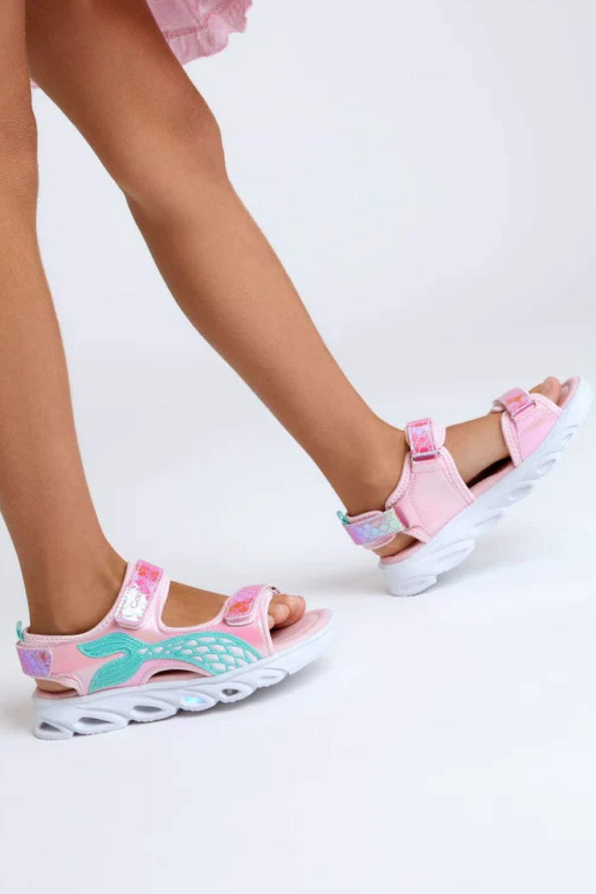 Deniz Kızlı Işıklı Sandalet - Pembe