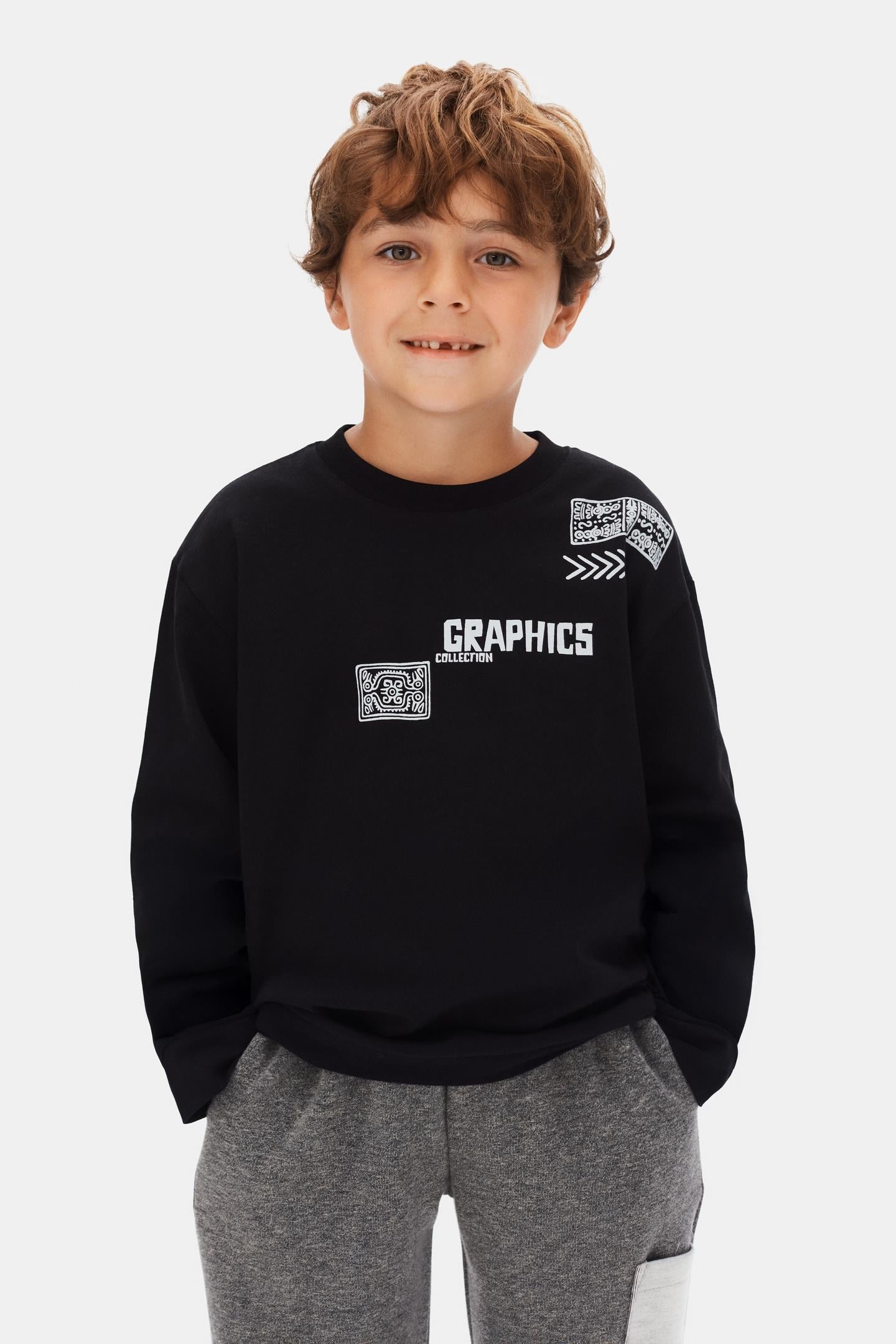 Desen Erkek Badi - Siyah