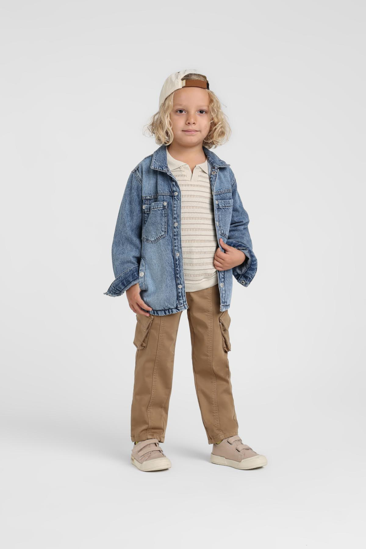 Erkek Kot Gömlek - Mavi