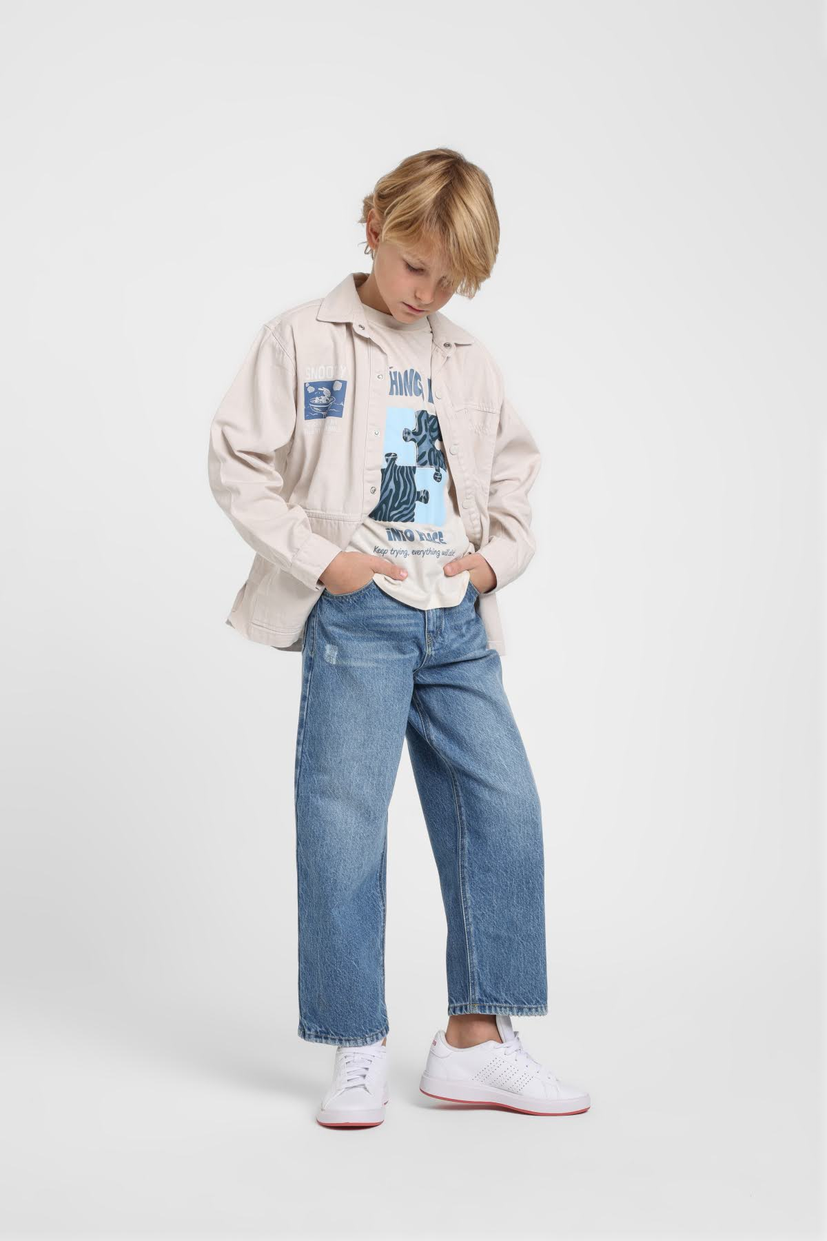 Erkek Kot Pantolon - Mavi