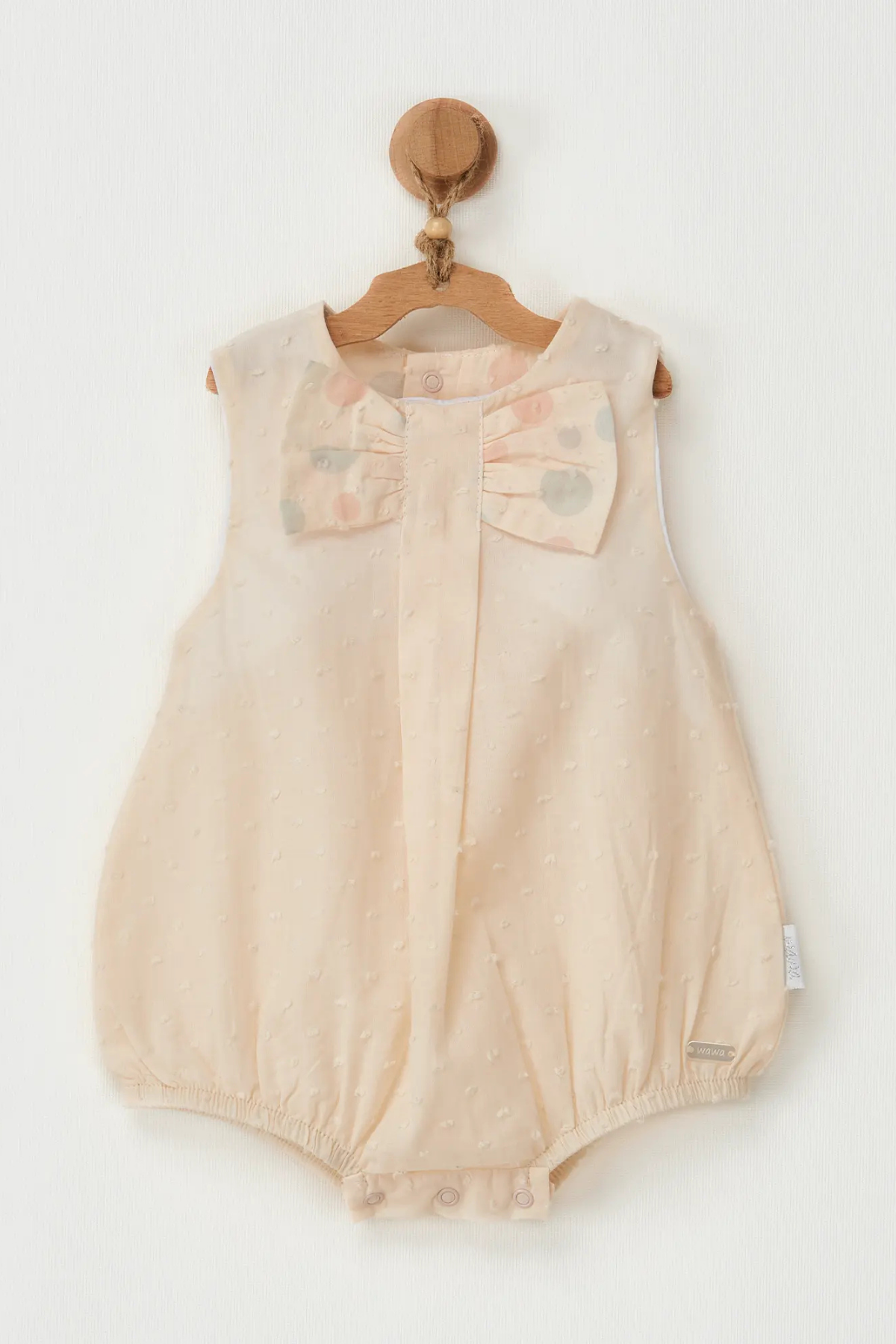 Fiyonklu Bebe Tulum - Somon