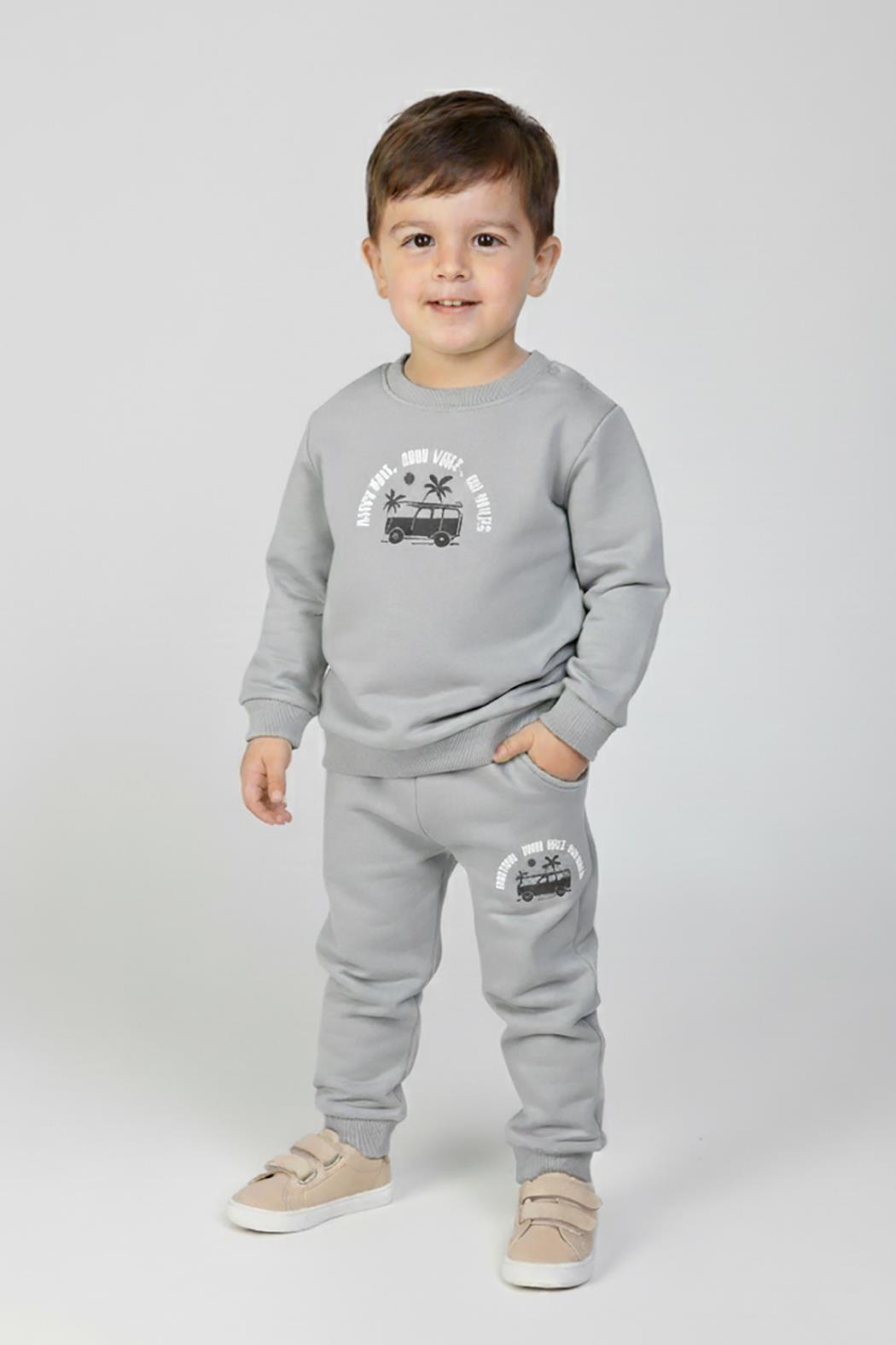 Happy Days Erkek Takım - Gri