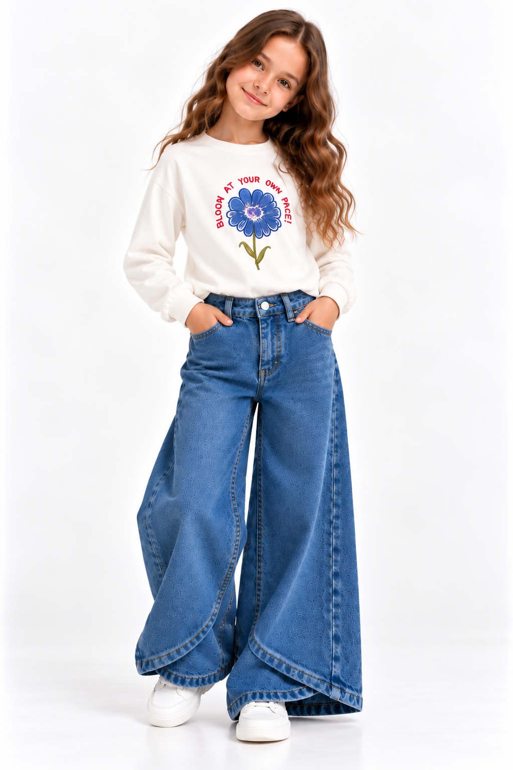 Joy Kız Pantolon - Mavi