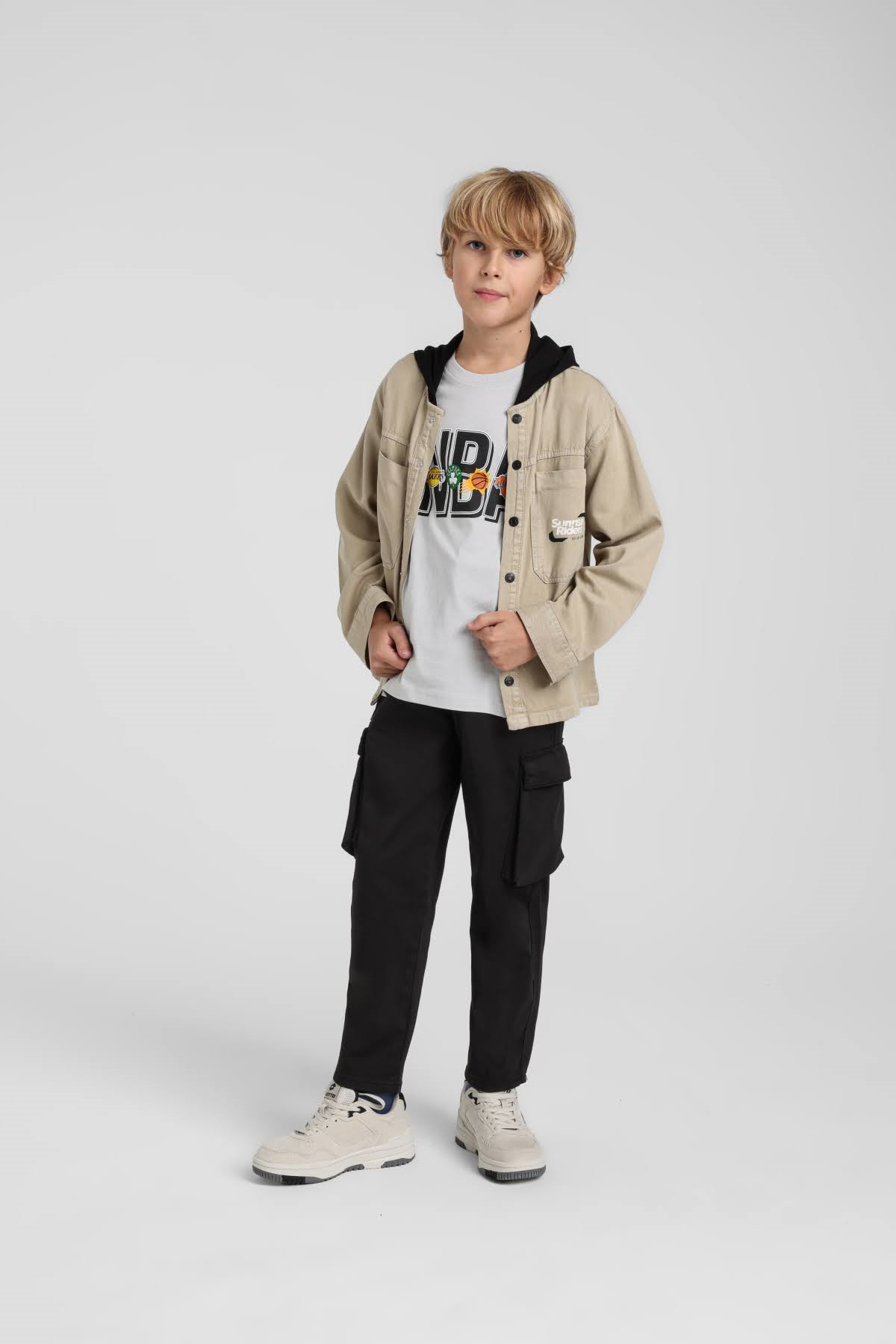 Kapüşonlu Erkek Gömlek Ceket - Yeşil