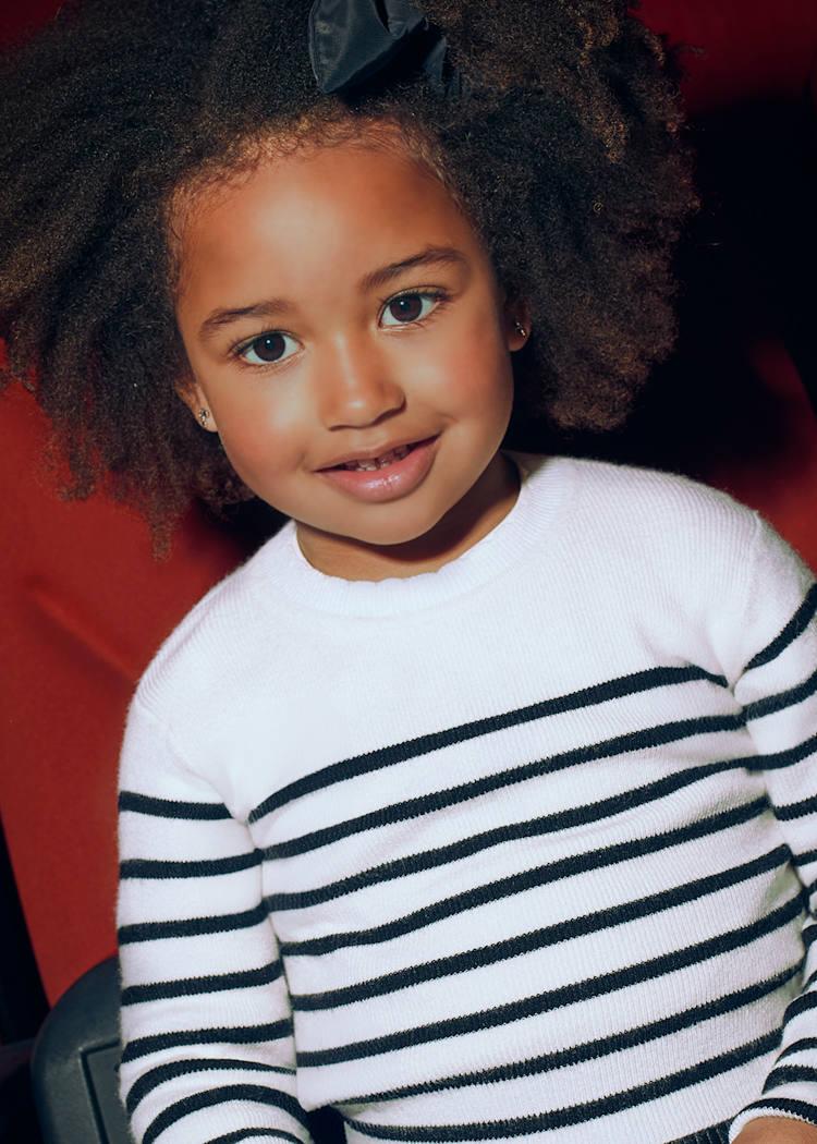 MAYORAL Çizgili Kazak - Siyah