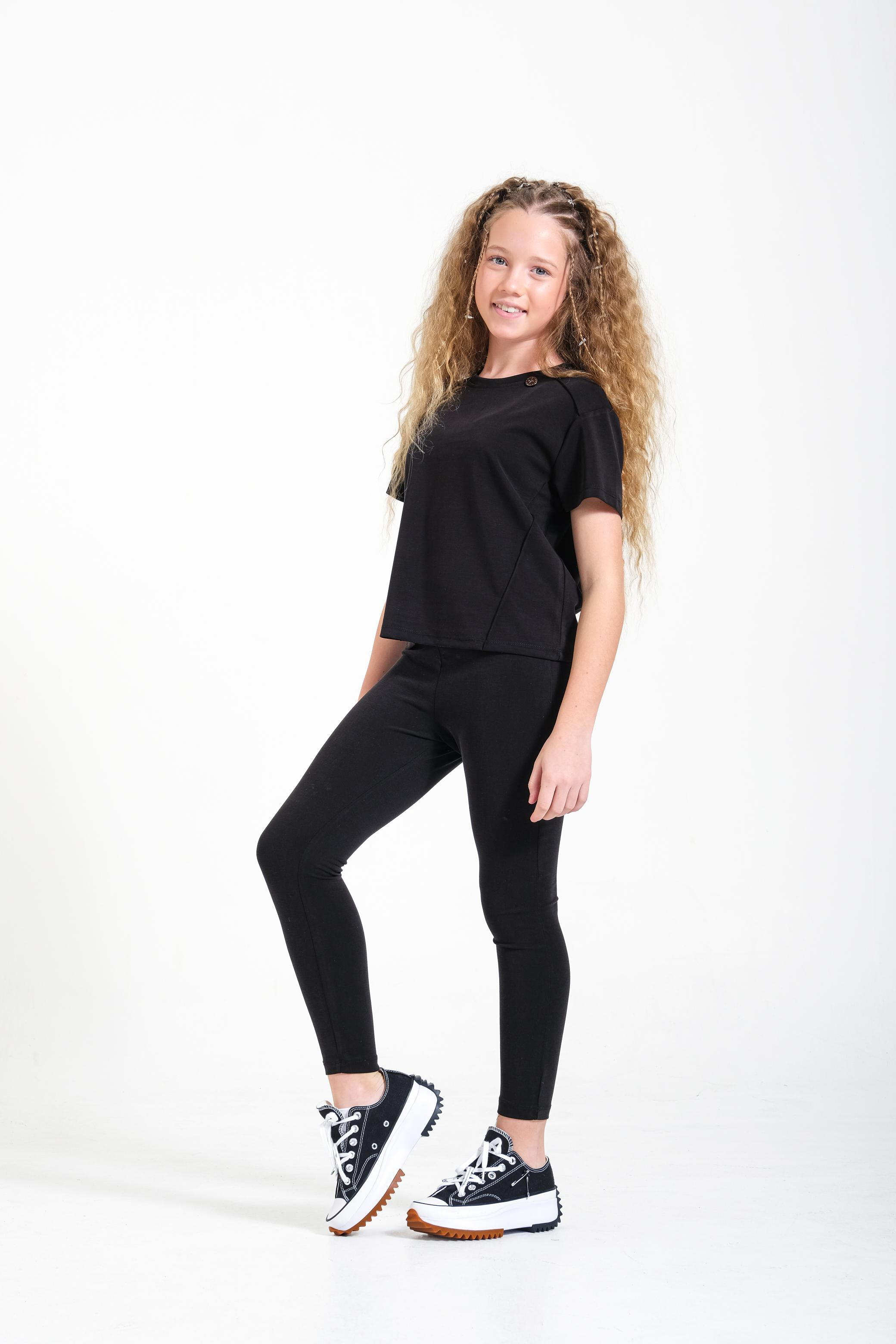 Oyso Bel Detaylı Tayt - Siyah