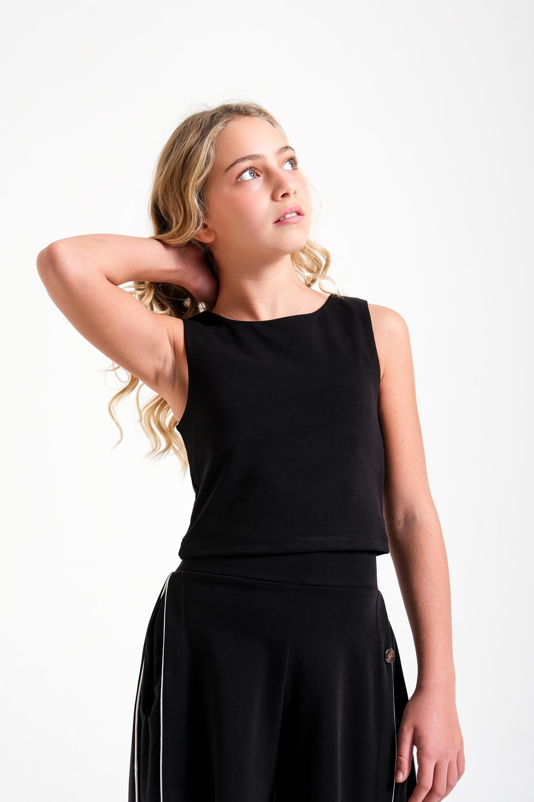 Oyso Kız Crop - Siyah