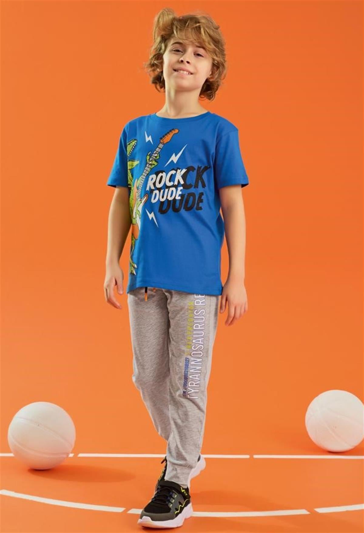 ROCK DUDE YAZILI PİJAMA TAKIMI