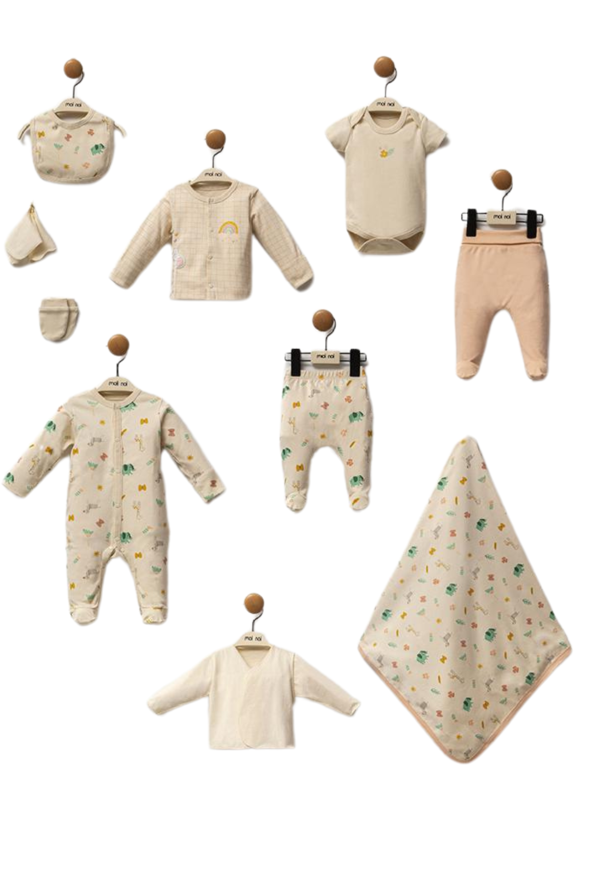 Safari 10'lu Kız Set - Krem