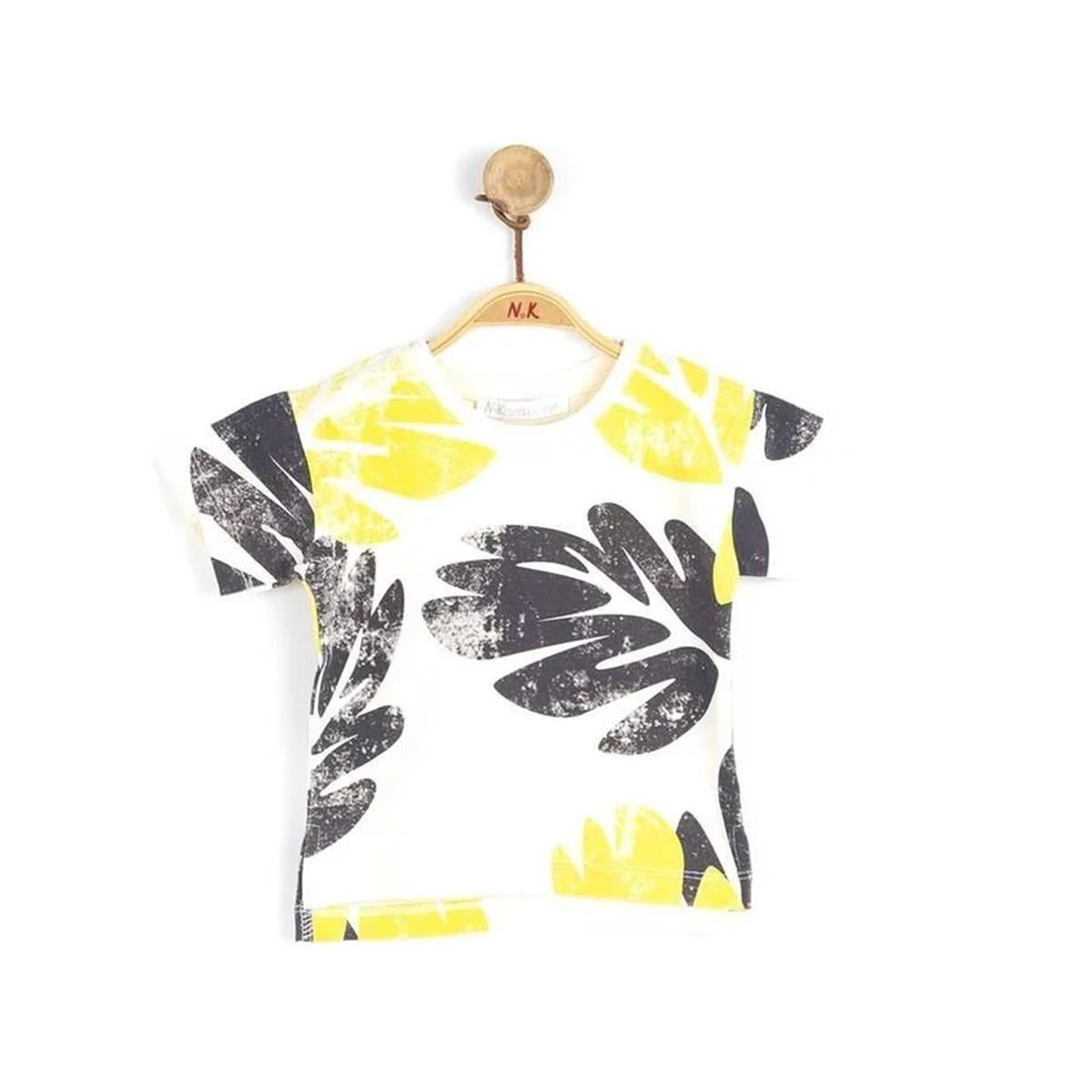 9 AY- 3 YAŞ YAPRAK TSHIRT - EKRU