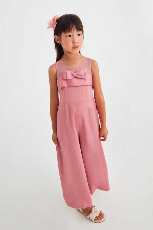 ABEL & LULA Önü Fiyonklu Tulum - Turuncu