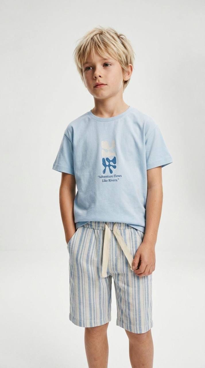 Adventure Erkek Şortlu Takım - Mavi