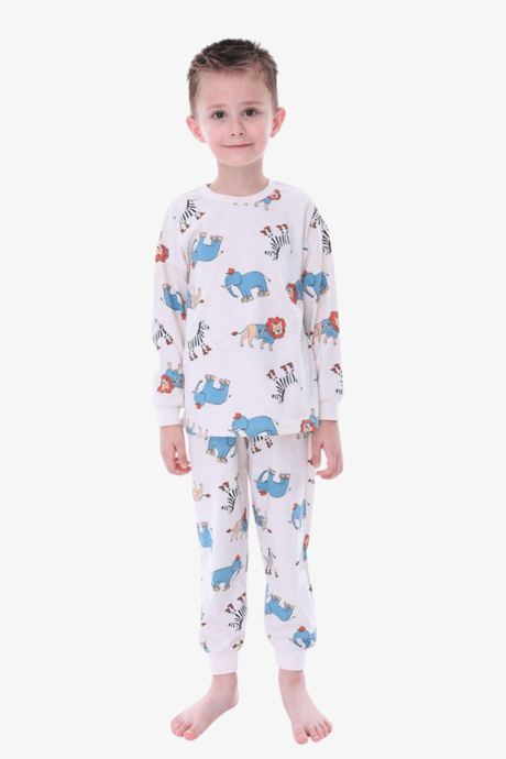 Animals Bebek Pijama Takımı - Bej