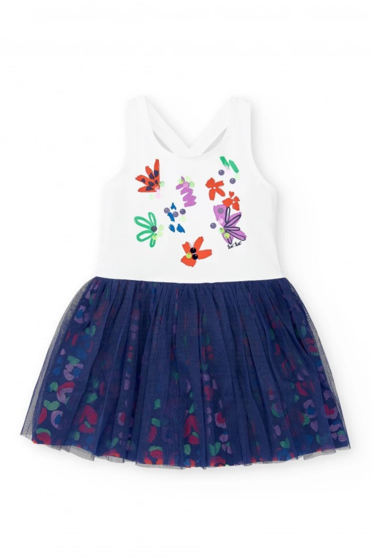 ARKASI ÇAPRAZ KIZ ELBİSE