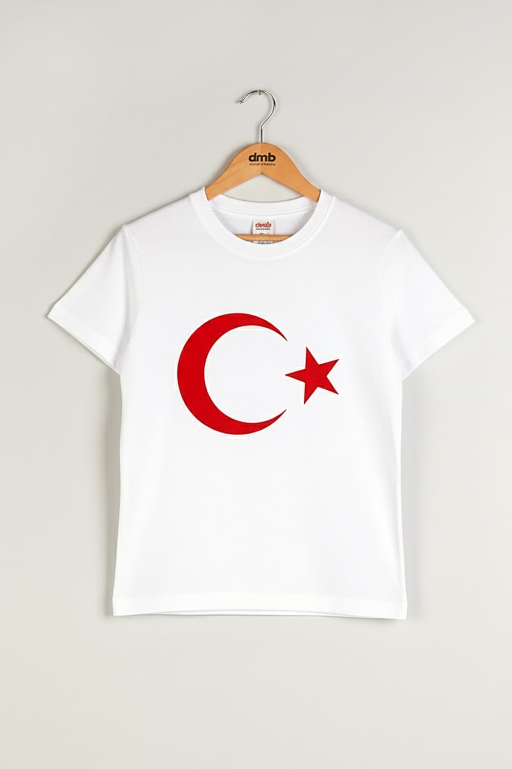 Ay Yıldızlı Tişört - Beyaz