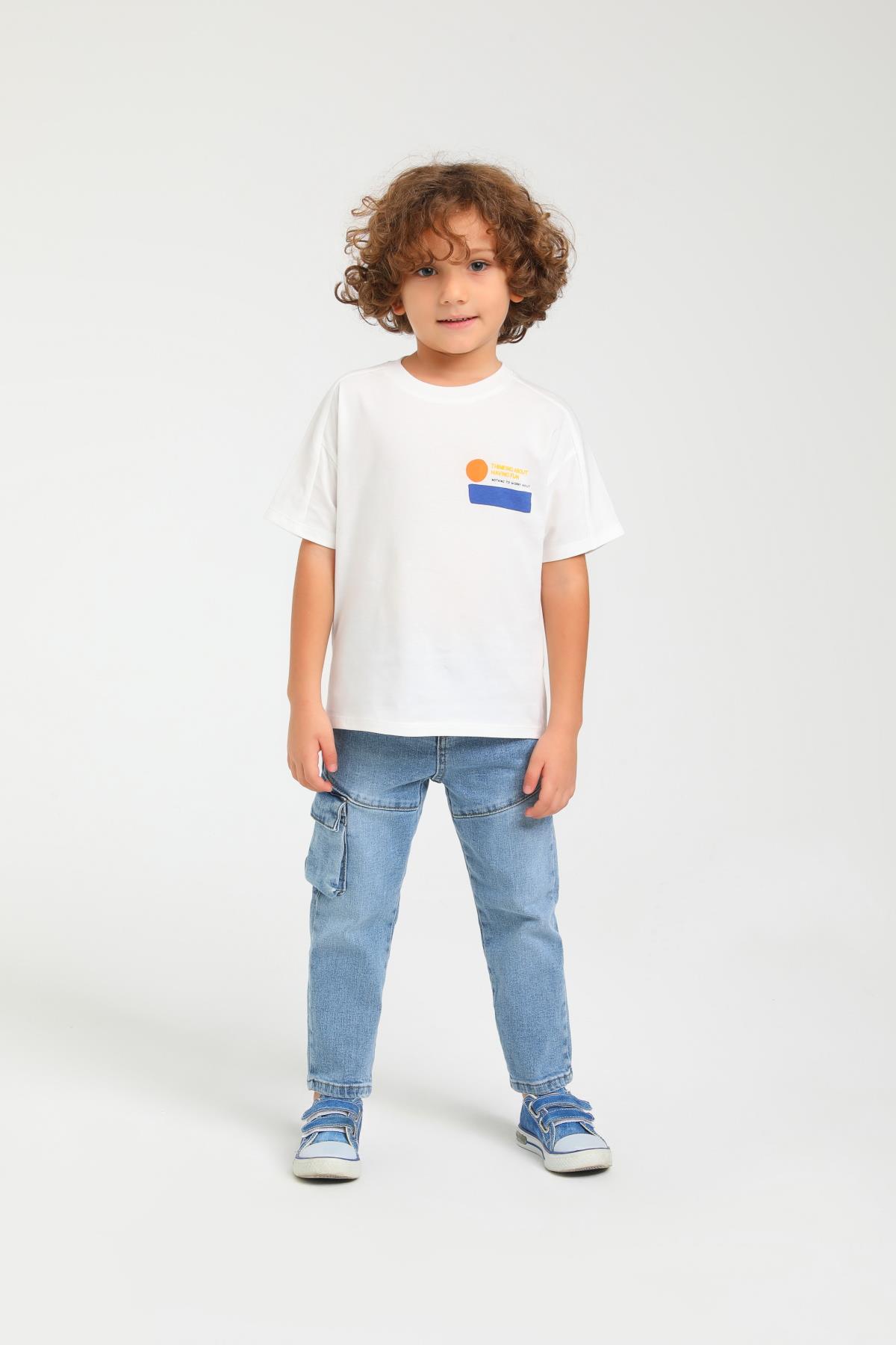 BEBE YANDAN CEPLİ KOT PANTALON