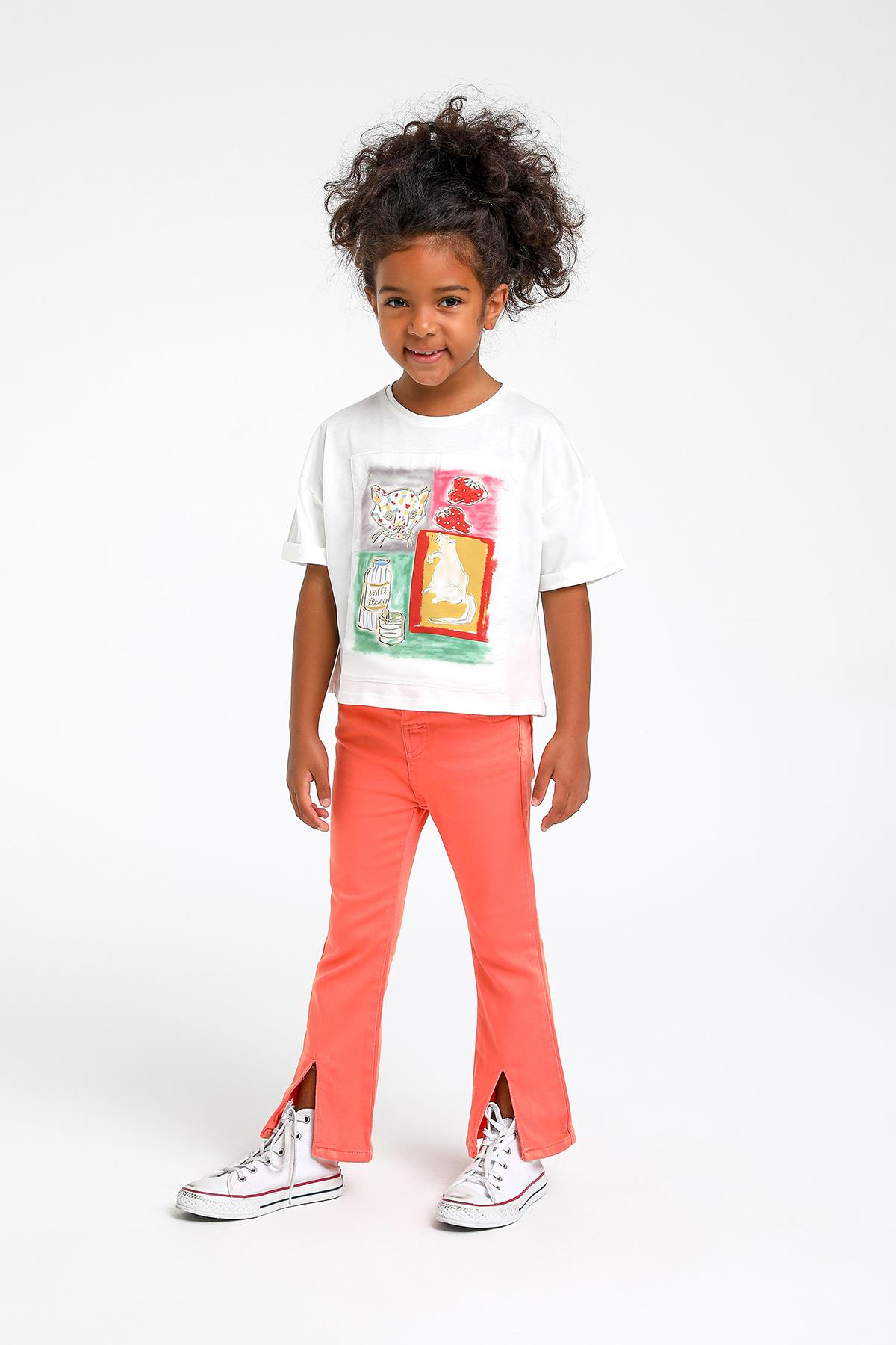 BEBE YIRTMAÇ DETAYLI İSPANYOL PANTALON