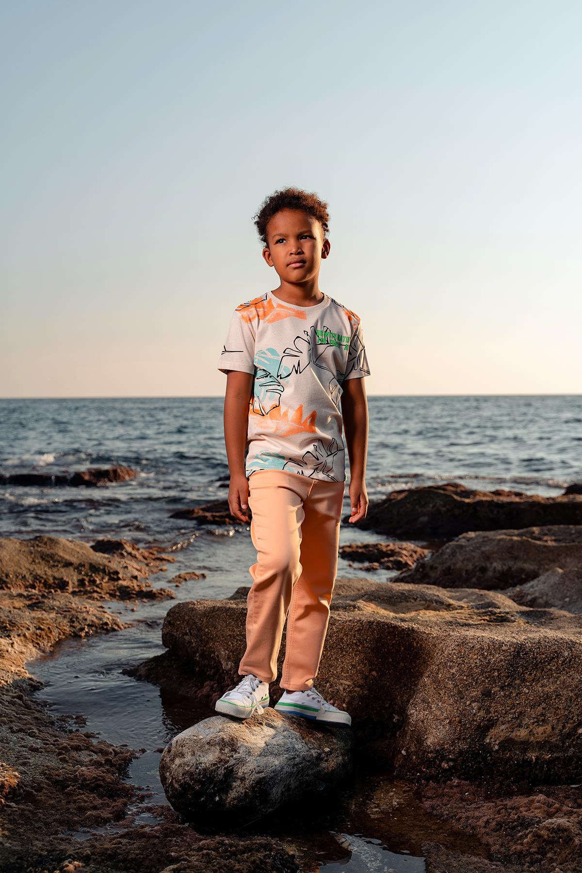 BEWITH NATURE YAZILI T-SHIRT